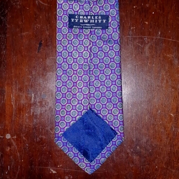 CHARLES TYRWHITT Jermyn Street London Silk Necktie - Picture 2 of 3